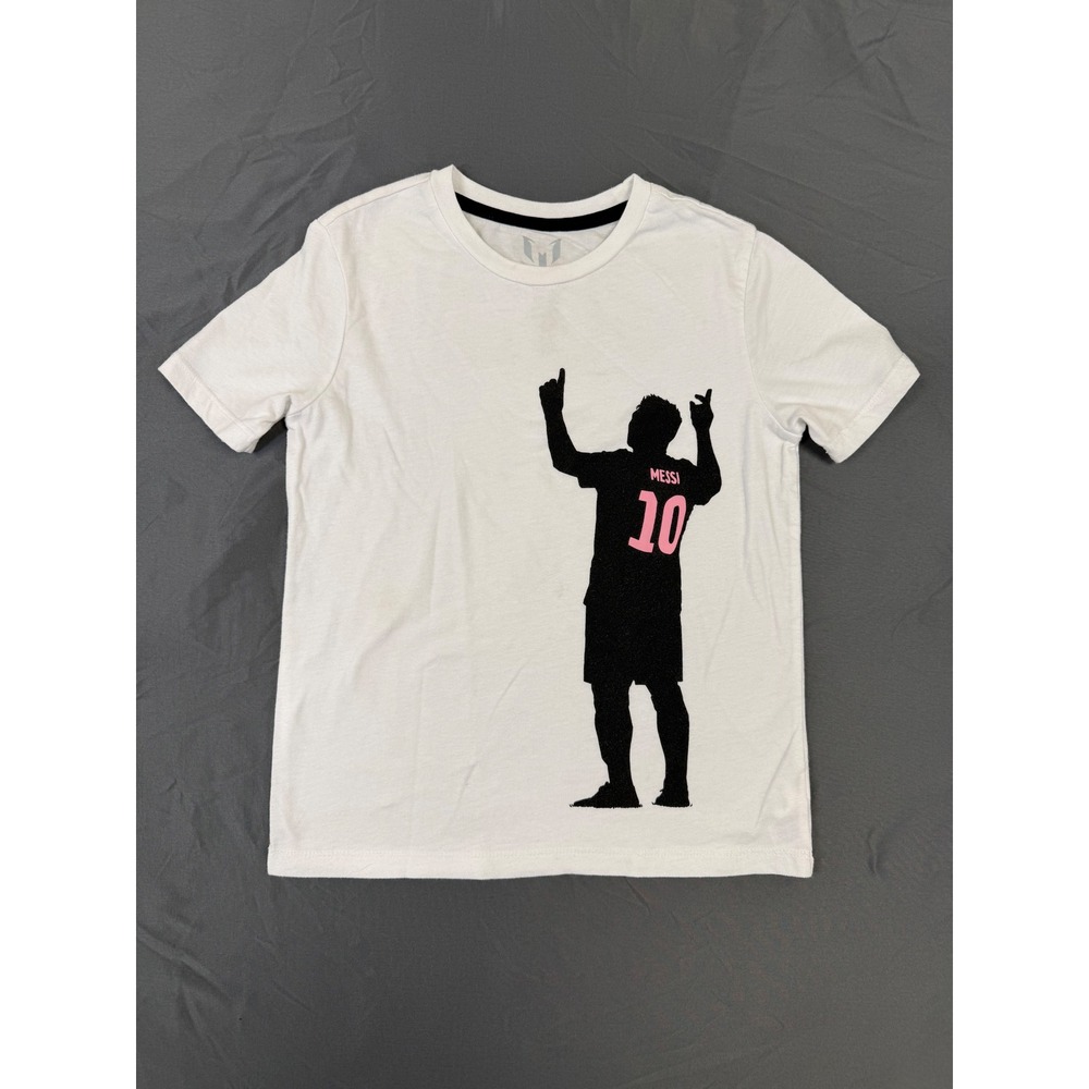 Messi Collection Kids Graphic‎ T-Shirt Bright White Size Medium S/M5033CTEON